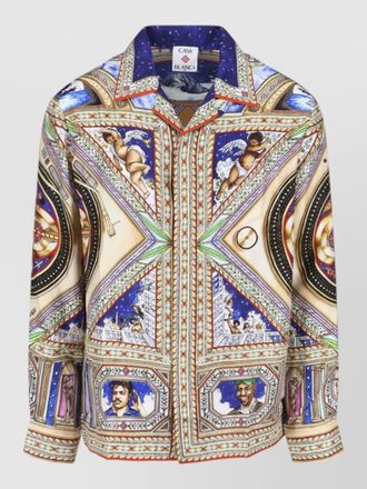 Casablanca graphic print long sleeve casual shirt