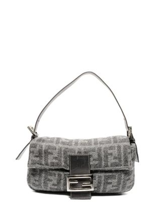 Fendi 2000-2015 schoudertas met logopatroon - Grijs