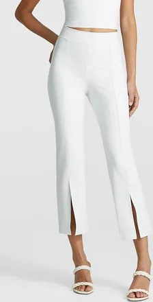 Commando Faux Leather 7/8 Split Front Pants in White at Nordstrom, Size X-Large