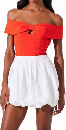 Astr Libi Bubble Skirt In White