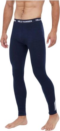Helly Hansen Training Leggings - Heren - Thermokleding winter - Blauw - L - Wol - Fitness
