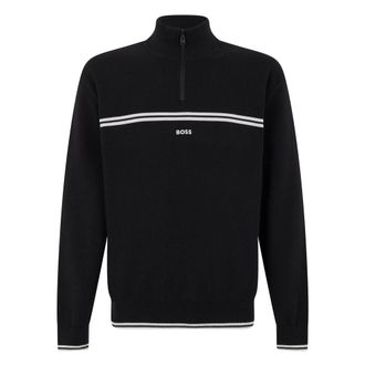 HUGO BOSS K_Zone QZ - Knitwear - Hombre - Negro - 2XL