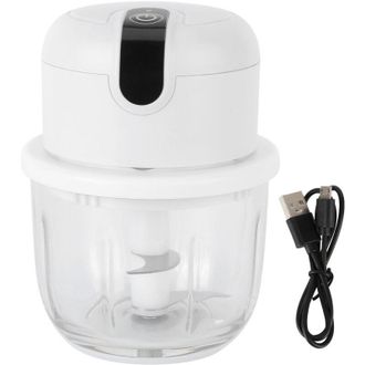 OEM Picadora De Ajos El&eacute;ctrica Crezuo De 350 Ml, Recargable Por Usb, Picadora De Carne Recargable Para La Cocina.-crezuo