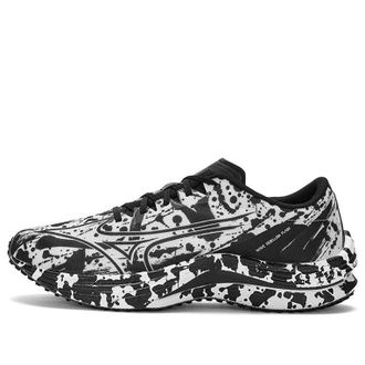 Mizuno Wave Rebellion Flash White Black Splatter J1GC233604