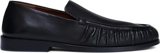 Mars&egrave;ll pleated-details leather loafers - Black