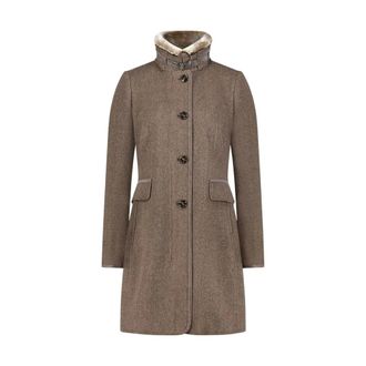 Gil Bret Jacke Wolle - Dames - Mantels - Bruin - Maat: 4XL Wol