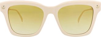 McQ by Alexander McQueen Sunglasses in Ivory Gold Yellow at Nordstrom Rack