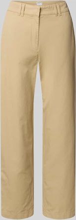 Jake*s Casual Chino mit Paspeltaschen am Ges&auml;&szlig; in Mud, Gr&ouml;&szlig;e 34