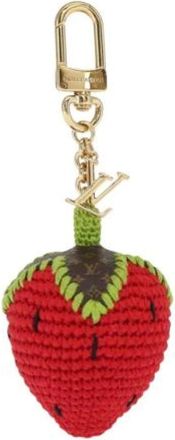 Louis Vuitton Pre-owned Accessories, female, Red, Size: ONE SIZE Pre-owned Canvas Key Holder
