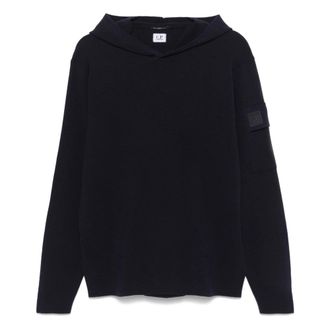 C.P. Company C.p. Company, Heren, Sweatshirts & Hoodies, Blauw, Maat: 2XL Wol