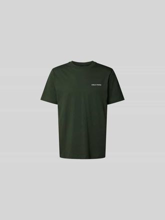Daily Paper Clothing T-Shirt mit Label-Print in Dunkelgruen, Gr&ouml;&szlig;e XXL