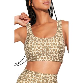 Spiritual Gangster Mystic Eye Delmar Longline Sports Bra in Verve at Nordstrom Rack, Size X-Small