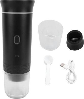 OEM Cafetera El&eacute;ctrica Port&aacute;til Recargable Para Coche, Ideal Para El Hogar, Viajes Y Oficina, Color Negro