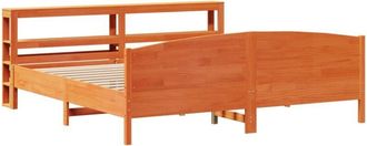 vidaXL Vidaxl - Bed Frame without Mattress Wax Brown 180x200 cm Super King Solid Wood Pine