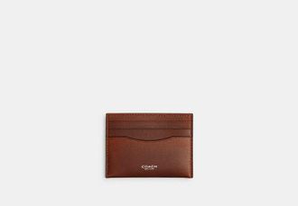 Coach Card Case In Loved Leather