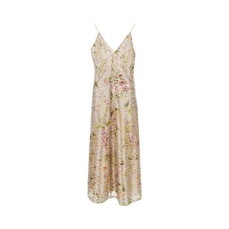 Alberta Ferretti Floral sequinned dress Woman 40