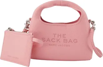 Marc Jacobs Tassen, Dames, Roze, ONE Size, Leer, The Micro Crossbody Sack Bag