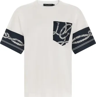 Dolce & Gabbana Blue Cotton Mens T-Shirt