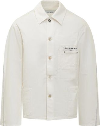 Givenchy Couture Seam Jacket - Heren - Zomerjassen - Wit - L - Katoen - Jassen