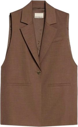 Pennyblack Pbpfiesta Vest - Dames - Gillet - Bruin - M - Kostuums