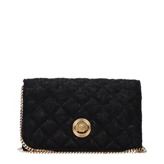 Versace Zwarte Stoffen Clutch Tas