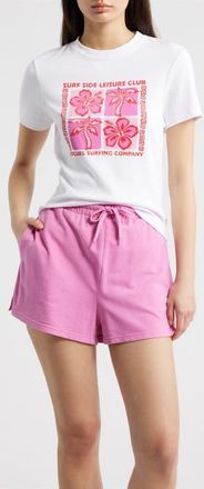 Rip Curl Surf Side Fitted T-Shirt in Optical White at Nordstrom, Size X-Large