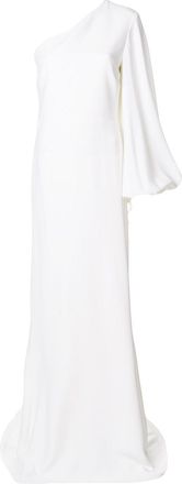 Stella McCartney Abito lungo monospalla - Bianco