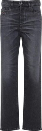 Diesel Straight Jeans - Dames - Regular Fit Jeans - Zwart - W25 - Katoen - Jeans