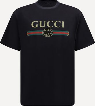 Gucci Printed silk-blend jersey T-shirt Male M