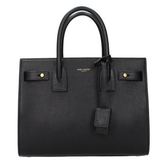 Saint Laurent Damens Handtasche aus schwarzem Leder