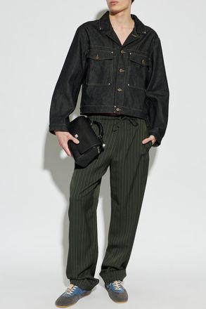 Christophe Lemaire Denim Jacket, Mens, Navy Blue