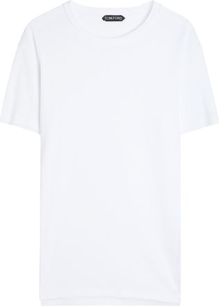 Tom Ford Perforated Cotton T-shirt - White - 52 (IT52 / XL)