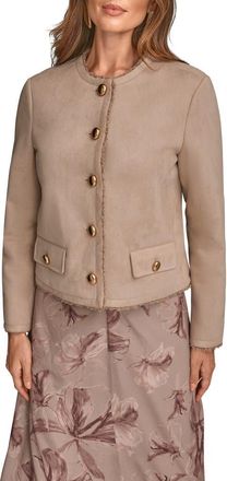 DKNY Boxy Faux Shearling Lined Coat in Nolita at Nordstrom, Size X-Large