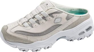 Skechers Womens DLites Sport Sneaker Shoes, White/Silver, 5.5 UK