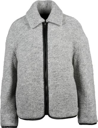 J.W.Anderson Textured Wool-Blend Zip-Front Coat With Quilted Interior