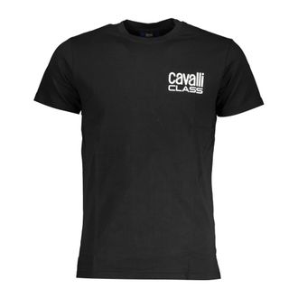 Cavalli T-Shirts, male, Black, Size: 2XL Qxt62Xjd060 Short Sleeve T-Shirt