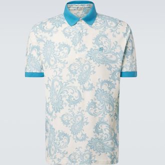 Etro Roma paisley cotton polo shirt