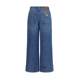 Valentino Womens Blue Cotton Jeans Denim Clothing