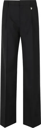 Dondup Broeken, Dames, Zwart, XS, Wide Broeken