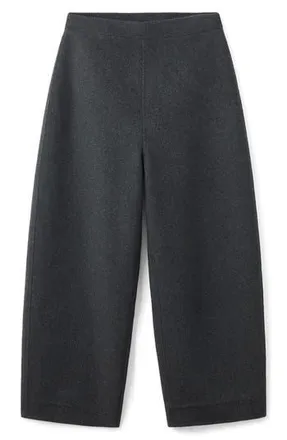 Mango Selection Wool Blend Balloon Pants in Gray at Nordstrom Rack, Size Small