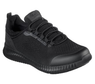 Skechers Womens Slip Resistant Work Cessnock Sneakers In Black