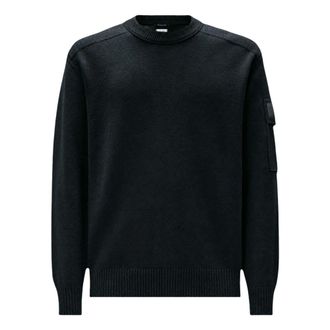 C.P. Company C.P. Company - Jersey de cuello redondo Metropolis Series en lana merino extrafina - Knitwear - Hombre - Negro - XL