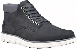 Timberland Schn&uuml;rboots TIMBERLAND BRADSTREET MID LACE UP SNEAKER, Herren, Gr. 41,5, schwarz (schwarz, nubuck), Nubukleder, Schuhe Schn&uuml;rboots, Winterstiefel, Sch