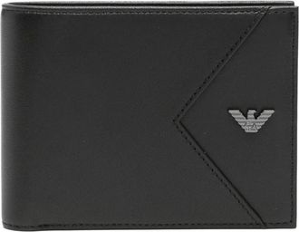 Emporio Armani eagle-plaque wallet - Black