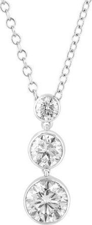 Effy Lab Grown Diamond Pendant Necklace in Silver at Nordstrom Rack, Size 18