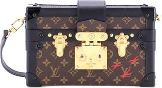 Louis Vuitton Petite Malle Handbag Monogram Canvas clutch bag - Bruin