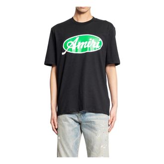Amiri T-Shirts, male, Black, L, Oval Tee