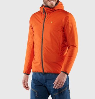 Fj&auml;llr&auml;ven Bergtagen Lite Insulation Jacket In Hokkaido Orange