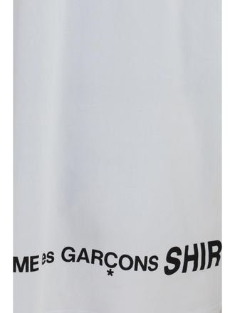 Comme Des Gar&ccedil;ons Mens T-Shirt Oversized Crewneck White Cotton T-Shirts And Polos