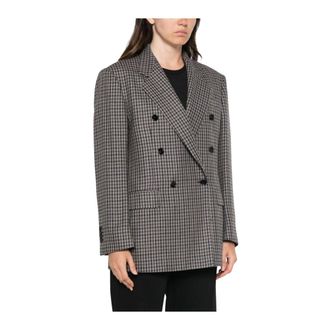 Tagliatore Loreley Double-Breasted Plaid Blazer - Dames - Jassen - Veelkleurig - Maat: 2XS Wol
